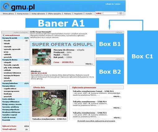 reklama na stronie glowna